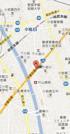 小岩ファミリーペットのGooglemap
